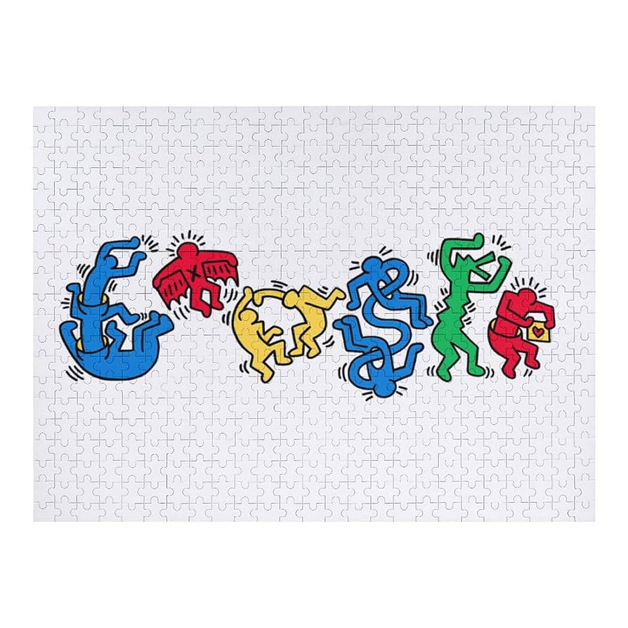 Amazon.co.jp: キース ヘリング 犬 ジグソーパズル パズル 木製